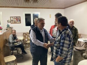 Read more about the article Α. Κατρίτσης: Συναντήσεις και συζητήσεις σε Κοινότητες Κυπαρισσίας και Τριπύλης
