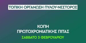 Read more about the article Η Τ.Ο του ΠΑΣΟΚ Πύλου Νέστορος κόβει απόψε την πρωτοχρονιάτικη πίτα της