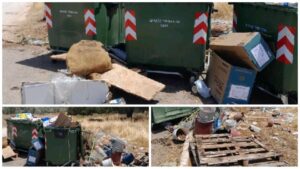 Read more about the article Ήρθαν οι κάδοι και κάποιοι νομίζουν πως ο τόπος έγινε … χωματερή (εικόνες)