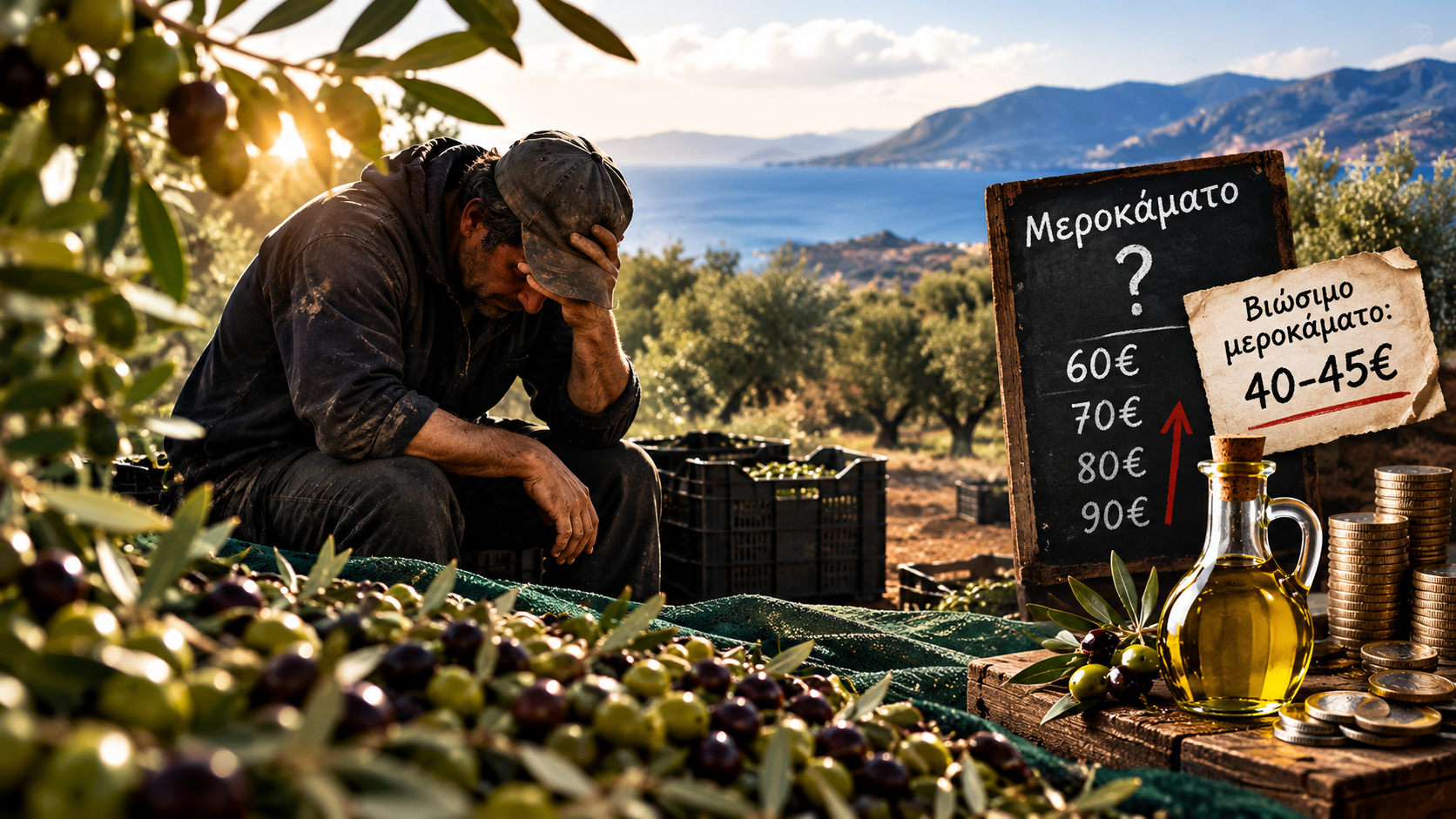 You are currently viewing Ελαιοσυγκομιδή 2026: Πού θα πρεπε να βρίσκεται το μεροκάματο για να επιβιώσει ο παραγωγός;