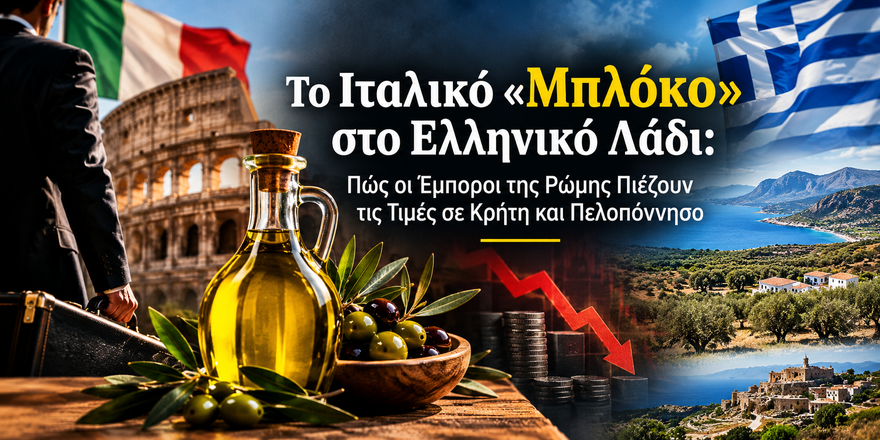 You are currently viewing Πώς οι Ιταλοί “χρησιμοποιούν” την Τυνησία για να αγοράσουν φθηνά το ελληνικό ελαιόλαδο